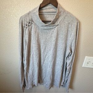 Gray Cowl Neck Sweater